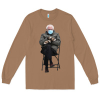 Toasted Coconut bernie sitting in the cold with mittens meme Long Sleeve Tee - artisFamous