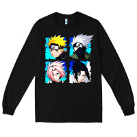 Black animation Long Sleeve Tee - artisFamous