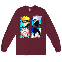 Burgundy animation Long Sleeve Tee - artisFamous