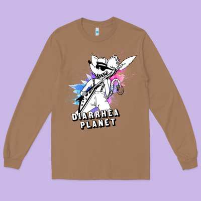 Diarrhea Planet Musician Long Sleeve Tee Designed By Artisfamous