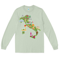 Matcha Italy map Long Sleeve Tee - artisFamous