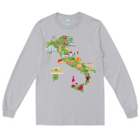 Moon Dust Italy map Long Sleeve Tee - artisFamous