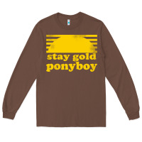 Chestnut stay gold ponyboy the outsiders movie book Long Sleeve Tee - artisFamous