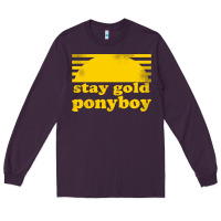 Stay Gold Ponyboy The Outsiders Movie Book Long Sleeve Tee | Teevron