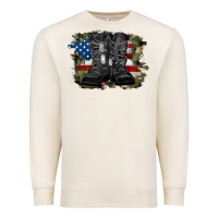 Sandshell american flag with army boots Premium Sweatshirt - RanaPortraitStore