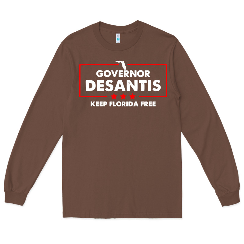 Desantis Governor Keep Florida Free Long Sleeve Tee by artisFamous | Teevron