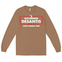 Toasted Coconut desantis governor keep florida free Long Sleeve Tee - artisFamous
