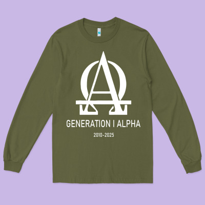 Generation Alpha Long Sleeve Tee Designed By Artisfamous