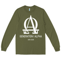 Army Green generation alpha Long Sleeve Tee - artisFamous
