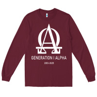 Burgundy generation alpha Long Sleeve Tee - artisFamous