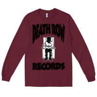 Burgundy death row records Long Sleeve Tee - artisFamous