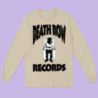 Death Row Records Long Sleeve Tee Designed By Artisfamous