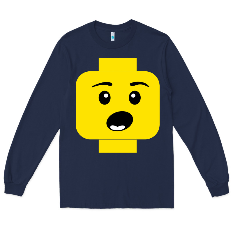 Surprised Expression Lego Head Long Sleeve Tee by artisFamous | Teevron
