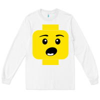 White surprised expression lego head Long Sleeve Tee - artisFamous