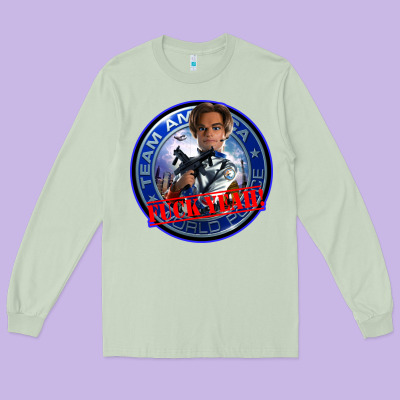 Team America World Police Gary Long Sleeve Tee Designed By Artisfamous