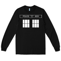 Black the blue box t shirt doctor doc dalek bbc bow tie tv tenth eleventh wh Long Sleeve Tee - artisFamous