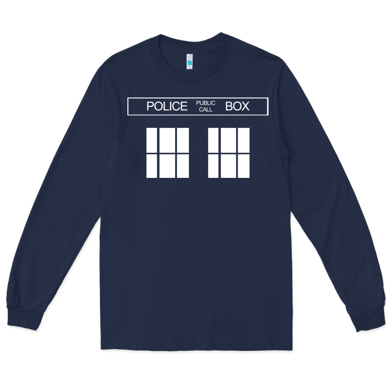 The Blue Box T Shirt Doctor Doc Dalek Bbc Bow Tie Tv Tenth Eleventh Wh Long Sleeve Tee by artisFamous | Teevron