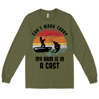 Army Green dad fishing Long Sleeve Tee - artisFamous