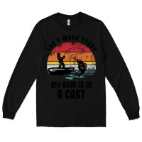 Black dad fishing Long Sleeve Tee - artisFamous