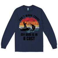 Navy dad fishing Long Sleeve Tee - artisFamous