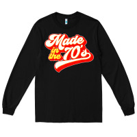 Black made in the 70s retro Long Sleeve Tee - artisFamous