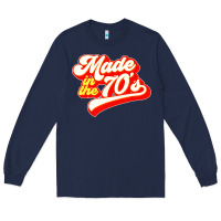 Navy made in the 70s retro Long Sleeve Tee - artisFamous