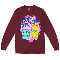 Burgundy mr funny sparkles Long Sleeve Tee - artisFamous