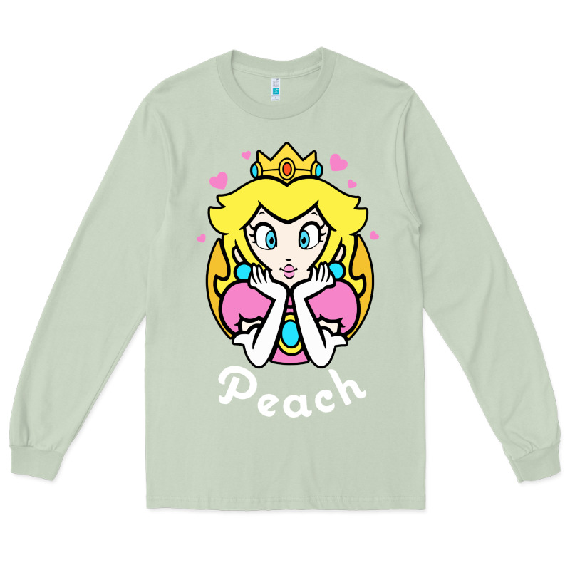 Peach Graphic Long Sleeve Tee by artisFamous | Teevron