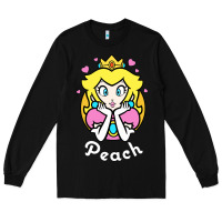 Black peach graphic Long Sleeve Tee - artisFamous
