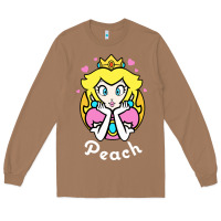 Toasted Coconut peach graphic Long Sleeve Tee - artisFamous