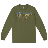Army Green dragonfly inn Long Sleeve Tee - artisFamous