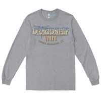 Heather Grey dragonfly inn Long Sleeve Tee - artisFamous