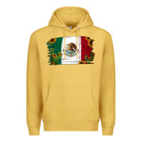 Antique Gold cactus sunflower mexican flag Premium Hoodie - Jasminsmagicworld