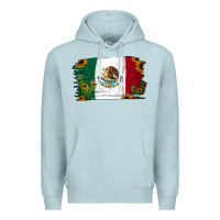 Blue Mist cactus sunflower mexican flag Premium Hoodie - Jasminsmagicworld