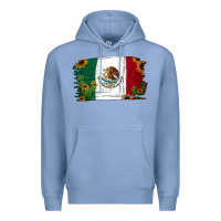 Colony Blue cactus sunflower mexican flag Premium Hoodie - Jasminsmagicworld
