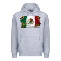 Heather Grey cactus sunflower mexican flag Premium Hoodie - Jasminsmagicworld