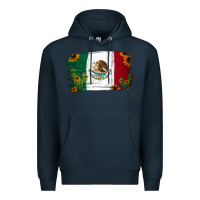 Navy cactus sunflower mexican flag Premium Hoodie - Jasminsmagicworld
