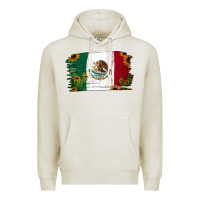 Oatmeal Heather cactus sunflower mexican flag Premium Hoodie - Jasminsmagicworld