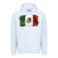 White cactus sunflower mexican flag Premium Hoodie - Jasminsmagicworld