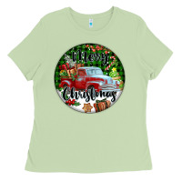 Matcha Merry Christmas Truck Ladies Tee - FaDigitalArtStudio