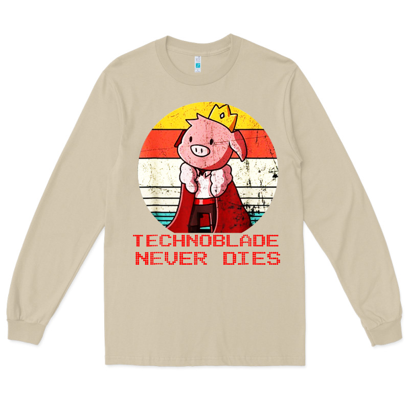 Retro Style Technoblade Merch Cosplay Long Sleeve Tee by artisFamous | Teevron