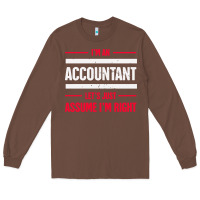 Chestnut funny accounting design   gift for accountants Long Sleeve Tee - artisFamous