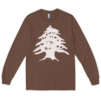 Chestnut retro lebanon cedar  lebanese Long Sleeve Tee - artisFamous