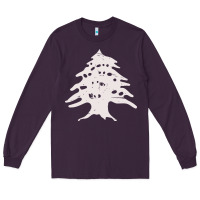 Plum retro lebanon cedar  lebanese Long Sleeve Tee - artisFamous
