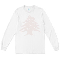 White retro lebanon cedar  lebanese Long Sleeve Tee - artisFamous
