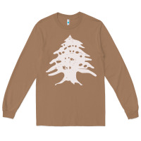 Toasted Coconut retro lebanon cedar  lebanese Long Sleeve Tee - artisFamous