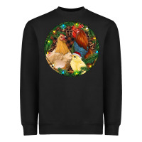 Black Christmas Chick Family Heavyweight Sweatshirt - RanaPortraitStore
