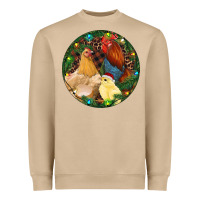 Mushroom Christmas Chick Family Heavyweight Sweatshirt - RanaPortraitStore