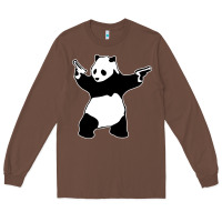 Chestnut banksy panda Long Sleeve Tee - artisFamous