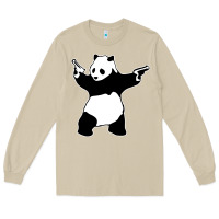 Mushroom banksy panda Long Sleeve Tee - artisFamous